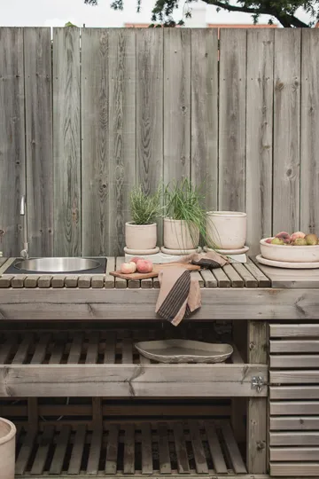 Terra krukke - Sand, Ø16x16 cm - DBKD