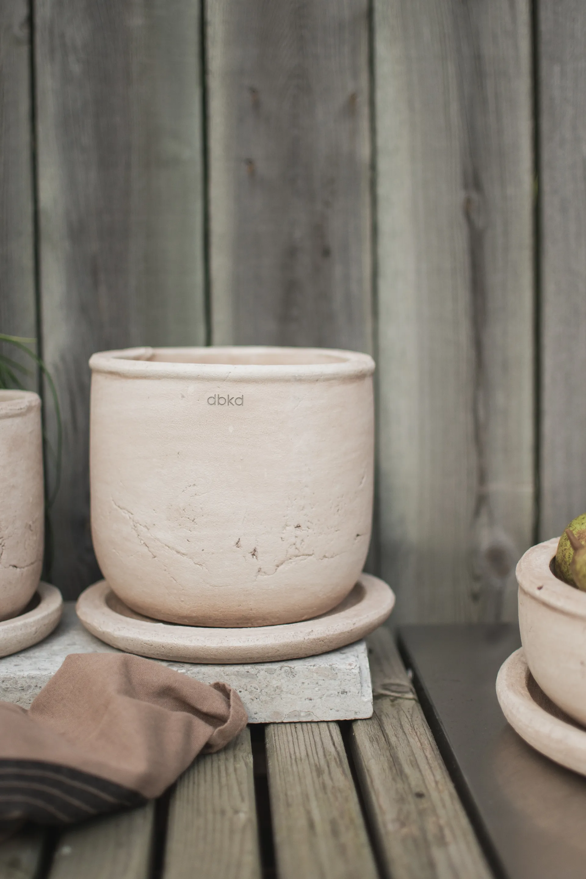 Terra krukke, Sand, Ø18x18 cm DBKD