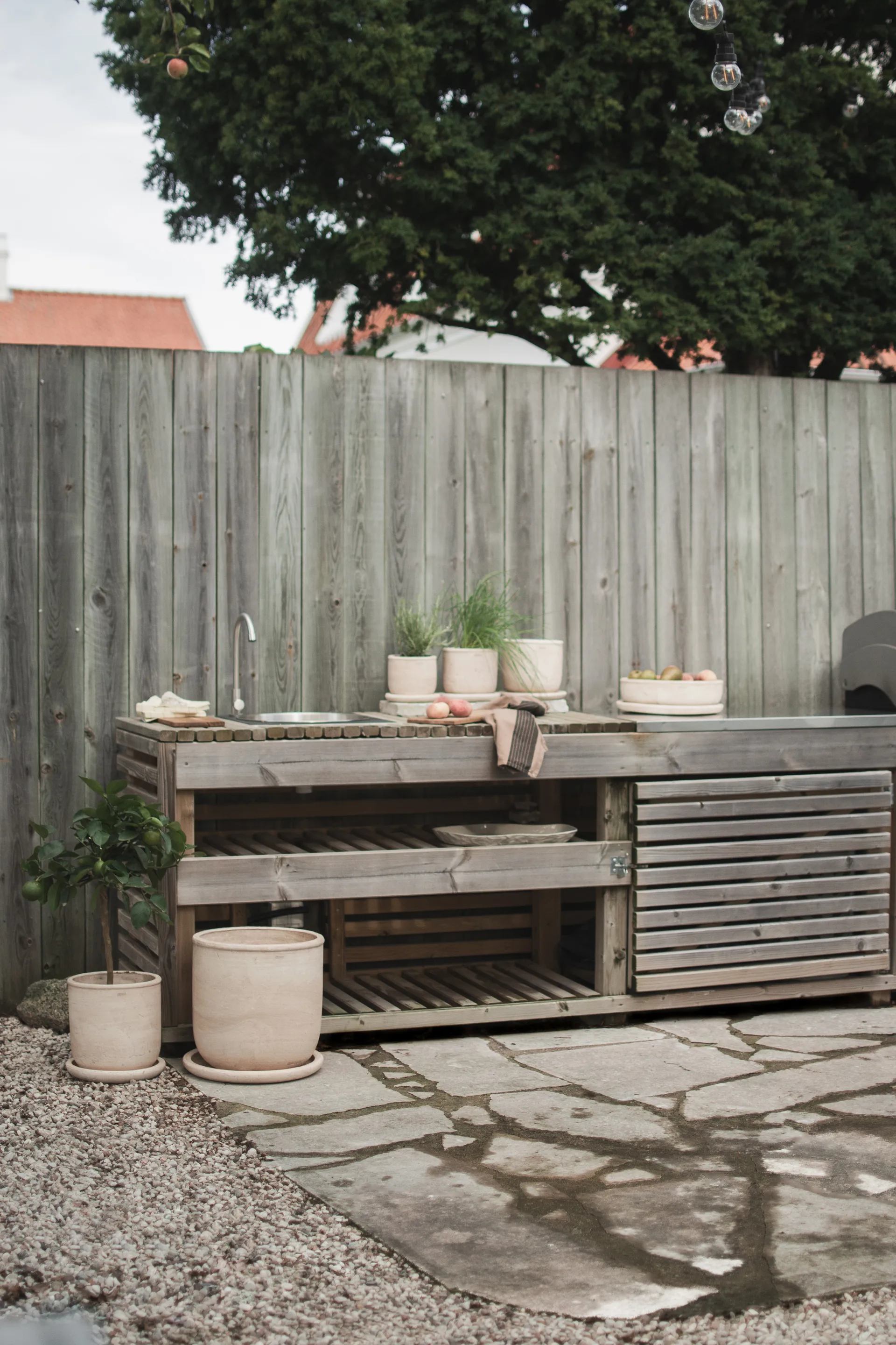 Terra krukke, Sand, Ø23x26 cm DBKD