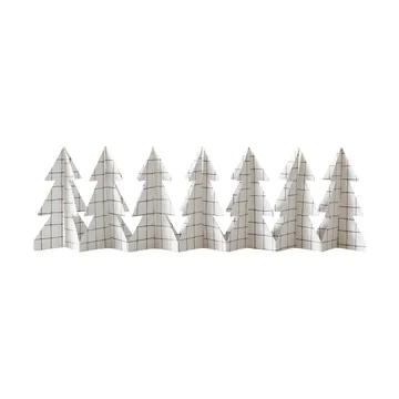 Tree in a row dekorasjon 60 cm - Square white, 12x60 cm - DBKD