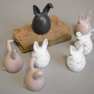 Triplets påskehare 3-pakning - Cast iron - DBKD
