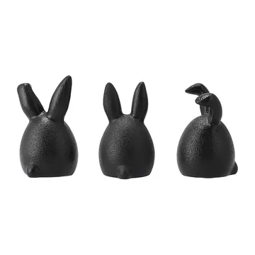 Triplets påskehare 3-pakning - Cast iron - DBKD