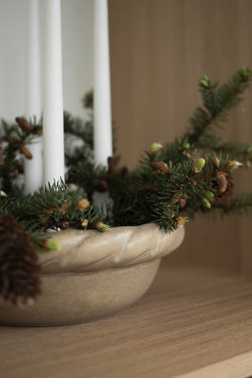 Twine plate lysestake Ø30 cm - Beige - DBKD