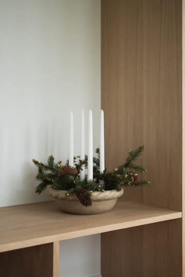 Twine plate lysestake Ø30 cm - Beige - DBKD