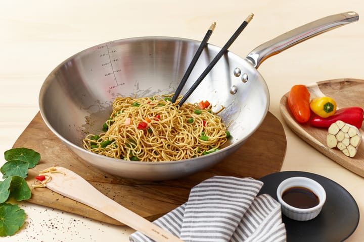 Alchimy wok rustfritt stål, Ø32 cm De Buyer