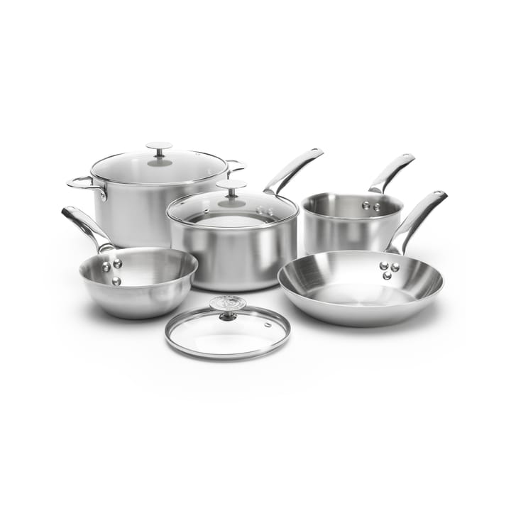 de Buyer Alchimy grytesett med glasslokk - 8 deler - De Buyer