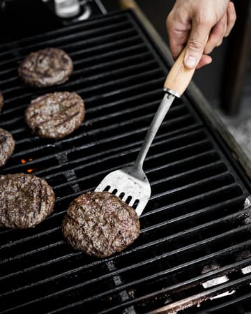 De Buyer B Bois stekespade perforert trehåndtak - Rustfritt stål - De Buyer