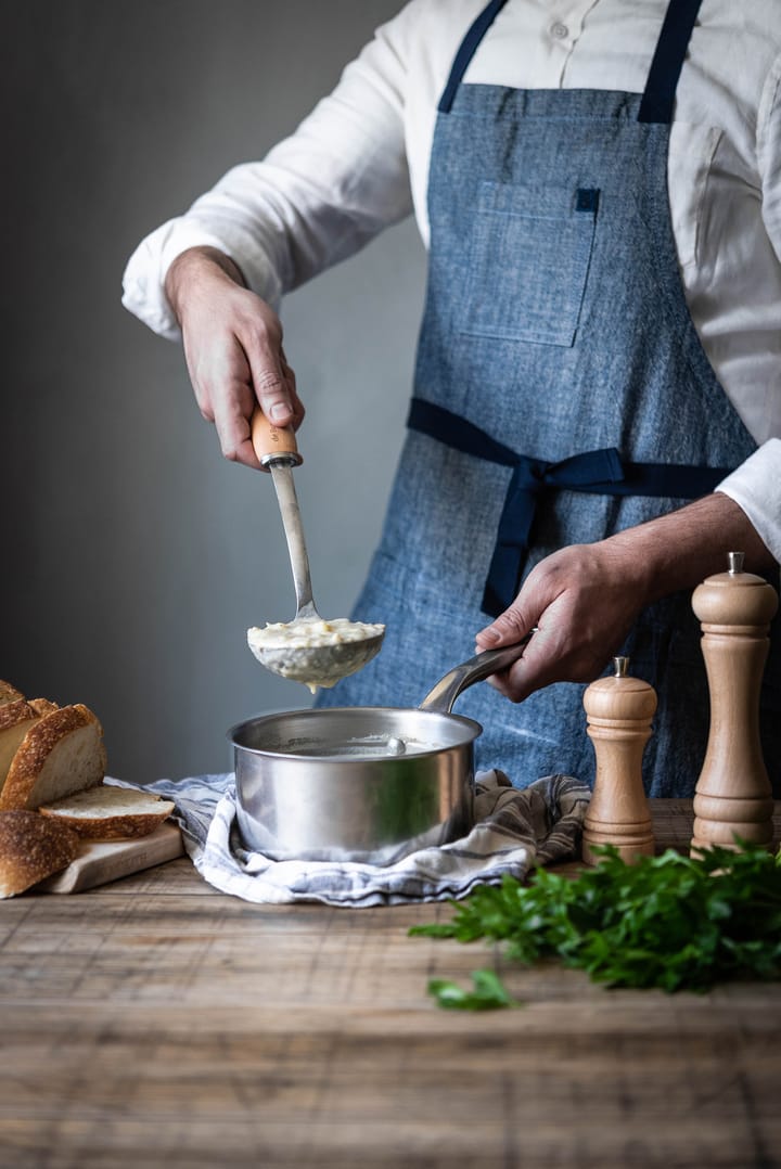 De Buyer B Bois suppeøse med trehåndtak, Rustfritt stål De Buyer