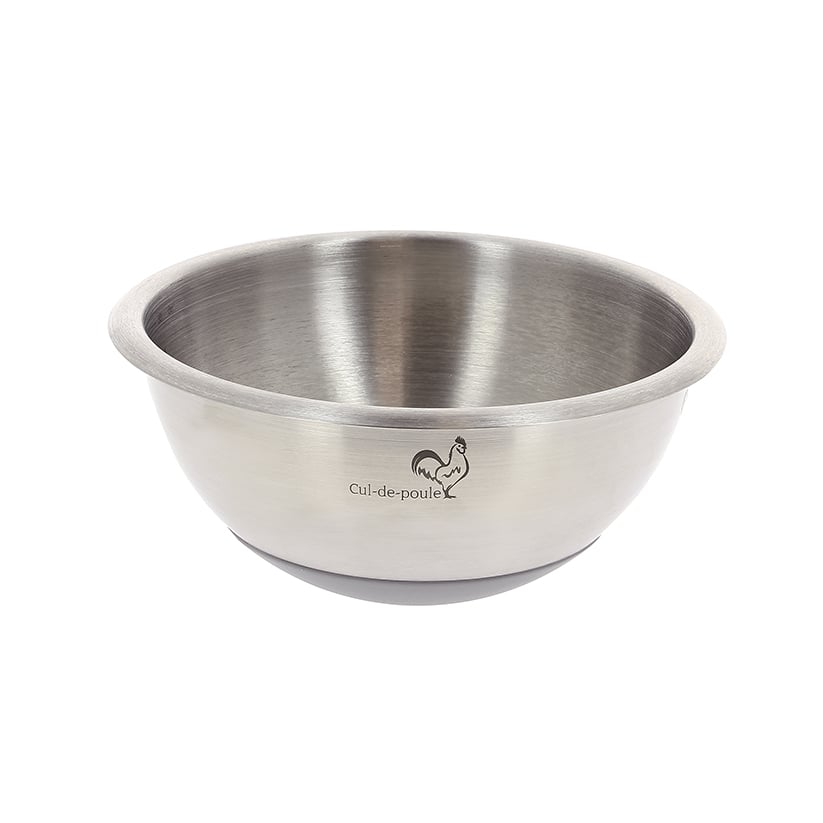 Skål rustfritt stål/silikon 16 cm/1L
