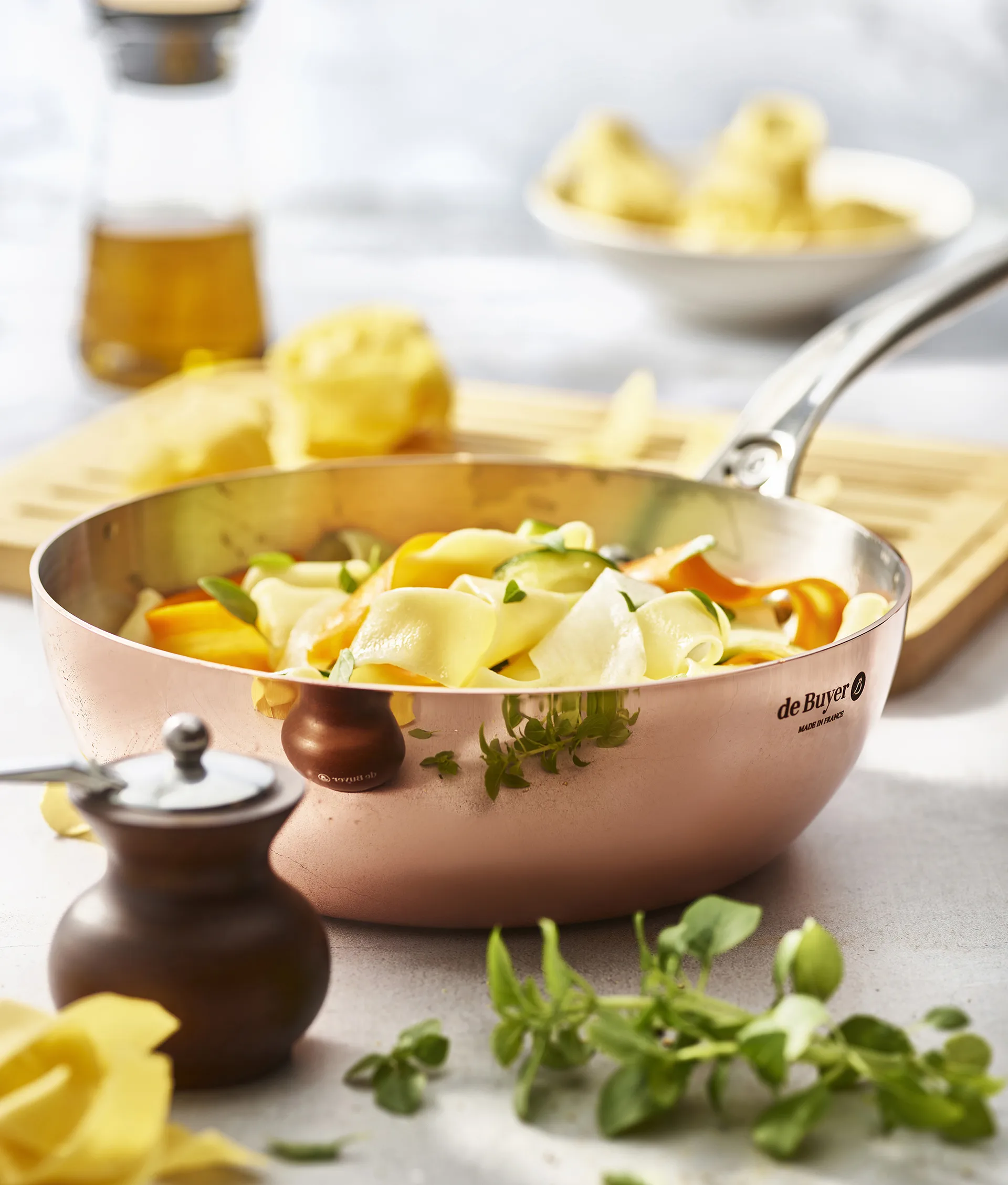 Prima Matera Conical traktørpanne, 24 cm De Buyer