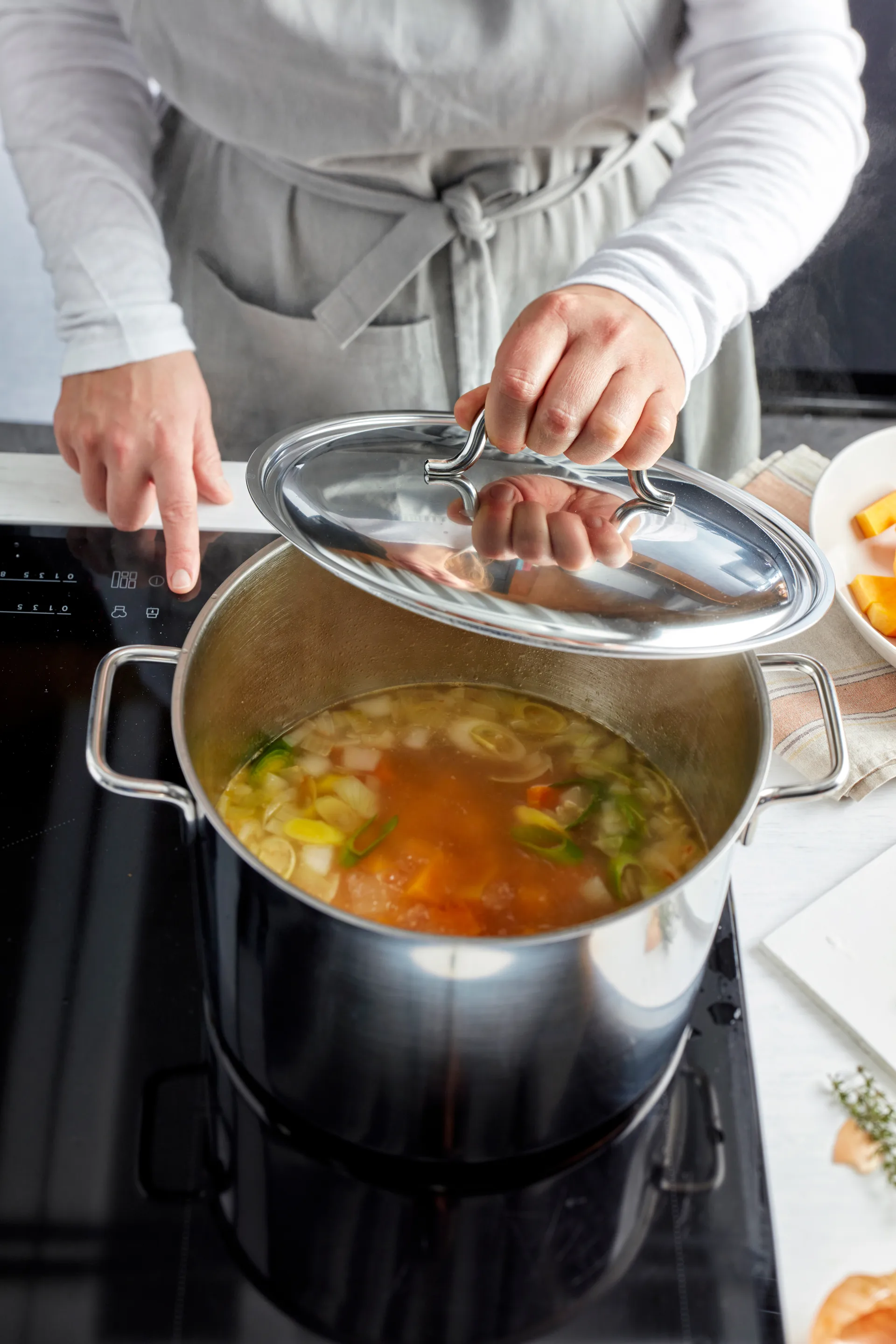 Demeyere Apollo 7 gryte høy rustfritt stål, 8 L Demeyere