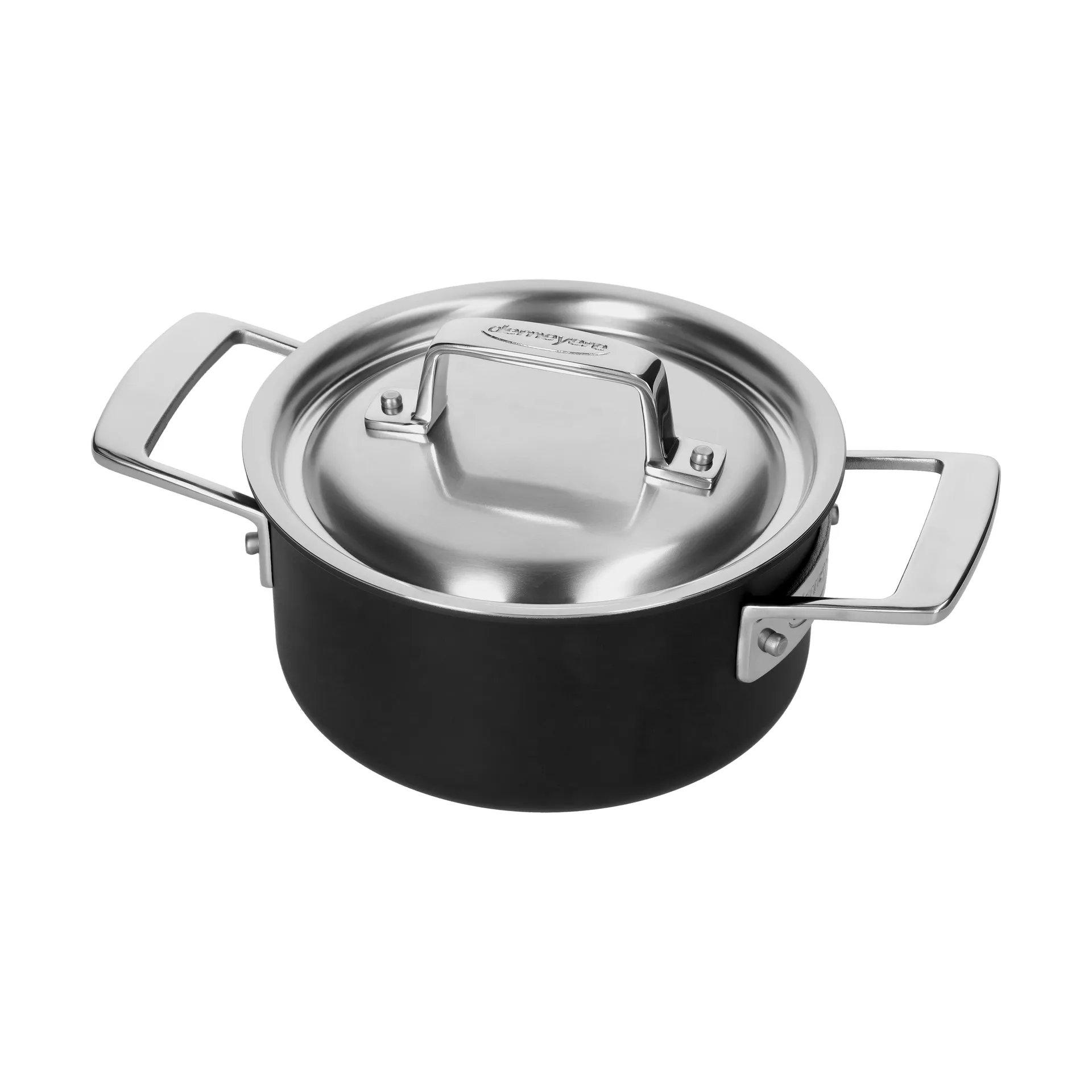 Demeyere Black 5 gryte 5-ply rustfritt stål, 1,5 L Demeyere
