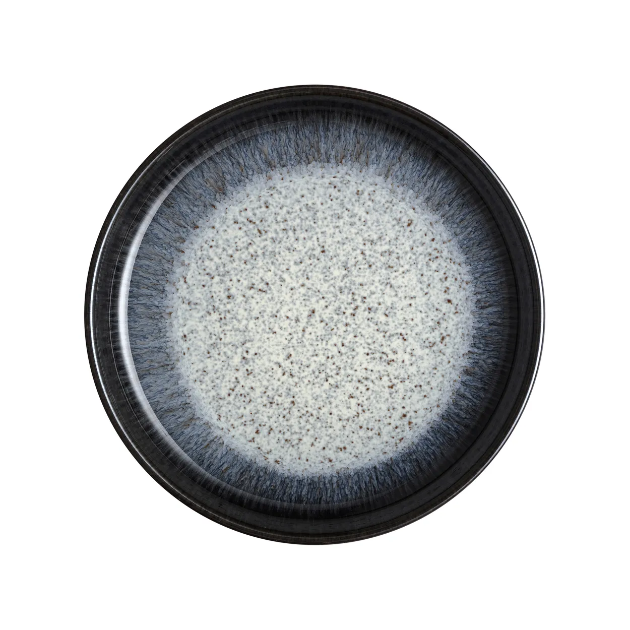 Denby Halo Coupe tallerken 17 cm Blå-grå-svart