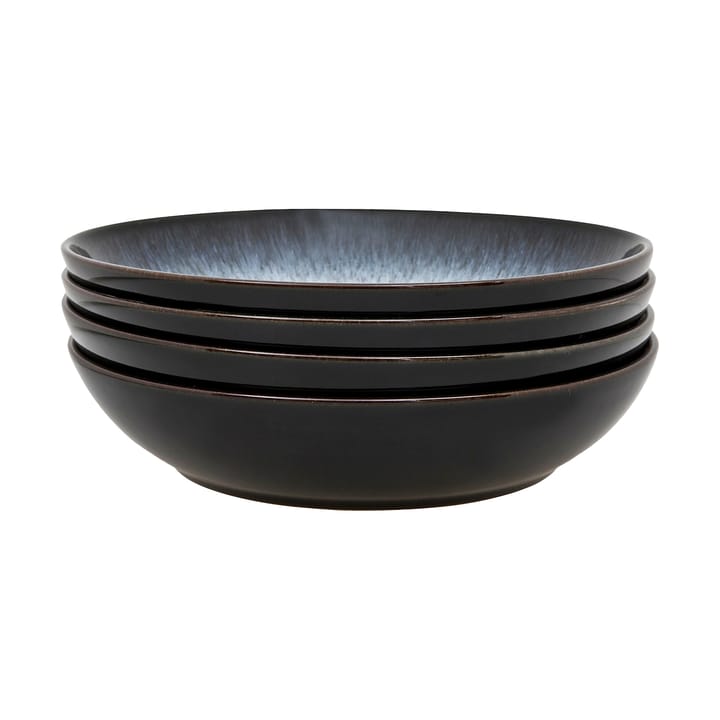 Halo pastaskål 22 cm 4-stk. - Blå-grå-svart - Denby