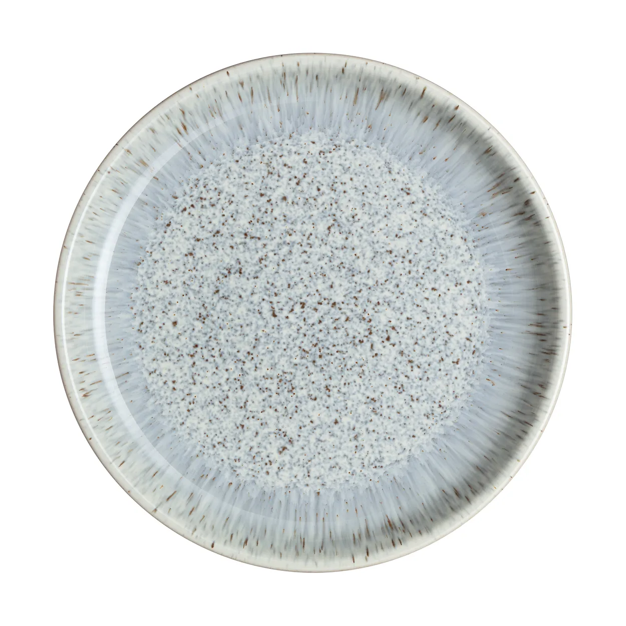 Denby Halo Speckle coupe tallerken 21 cm Grå-brun