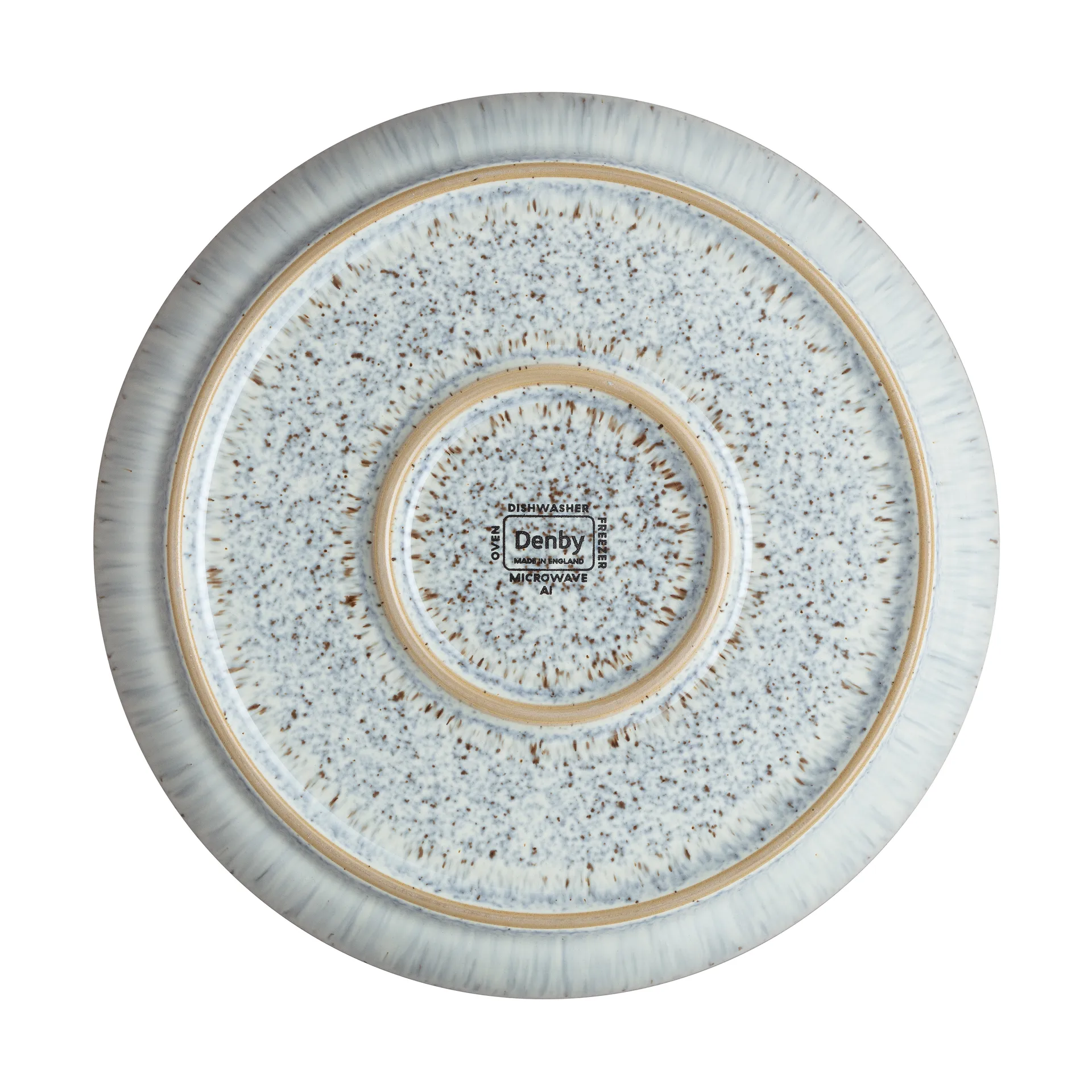 Halo Speckle coupe tallerken 21 cm, Grå-brun Denby