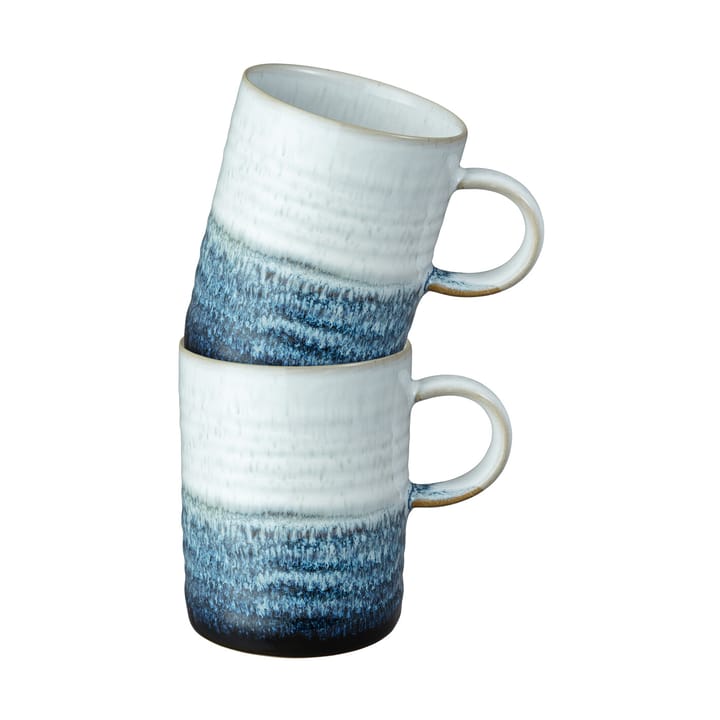 Kiln blue ridged krus 2-pack - 41 cl - Denby
