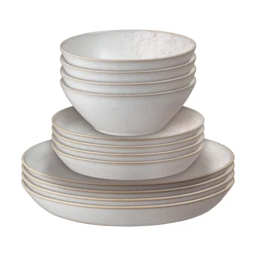 Kiln Coral servicesett - Koral-beige, 12 deler - Denby