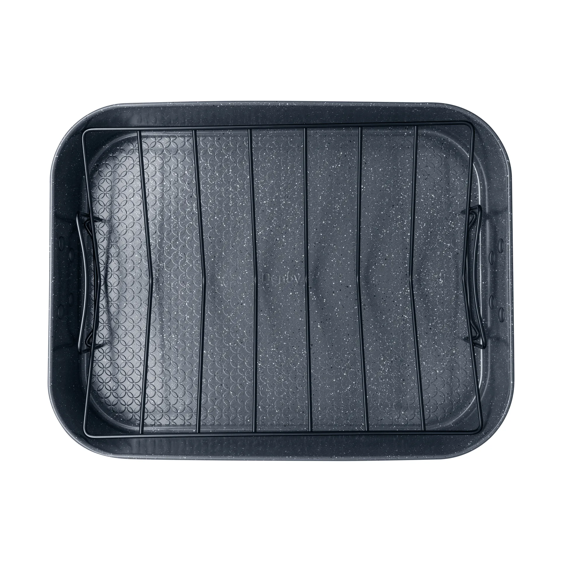 Quantanium Finish ildfast form, Grå, med rist, 41,6x31,8 cm Denby