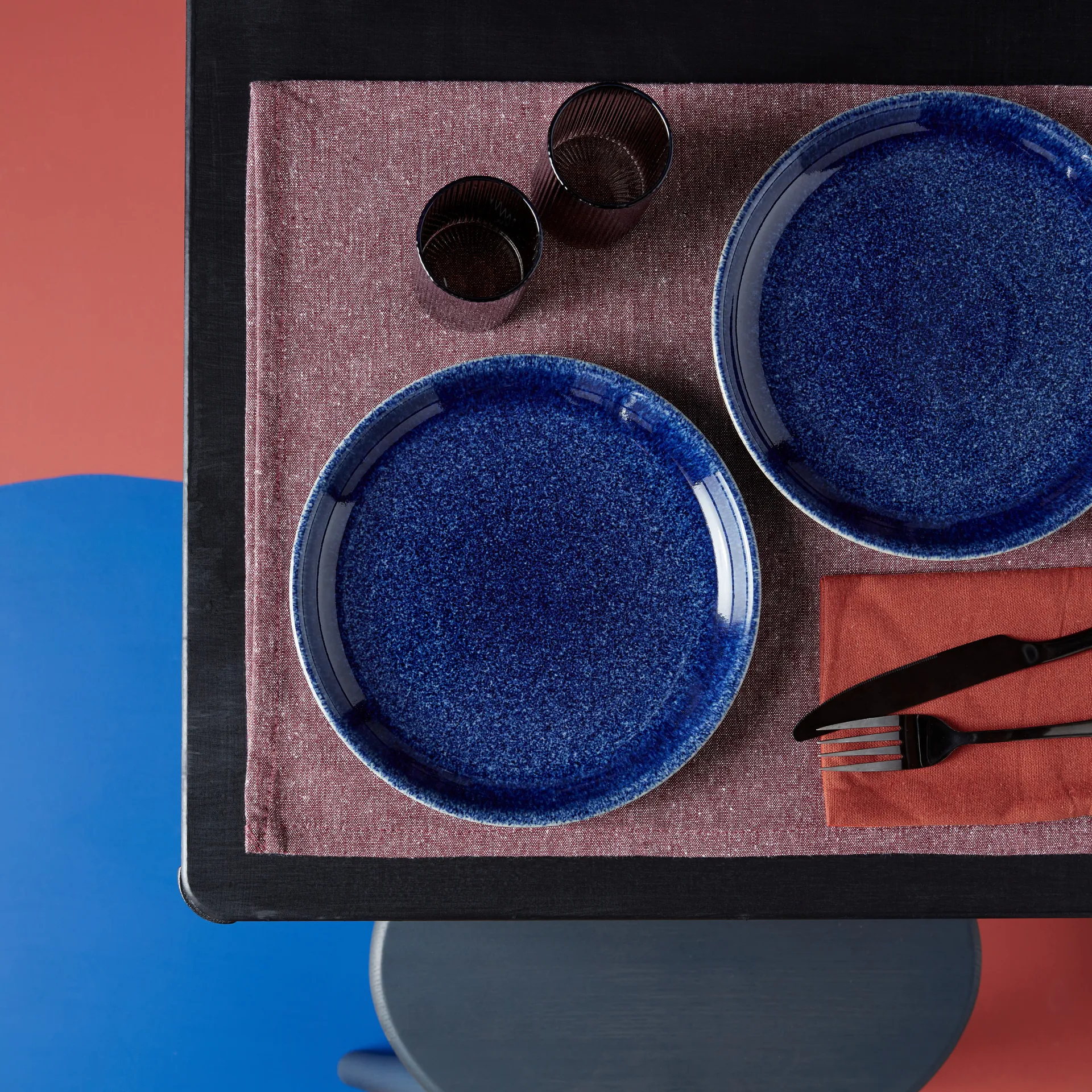 Studio Blue coupe tallerken 26 cm, Cobalt Denby