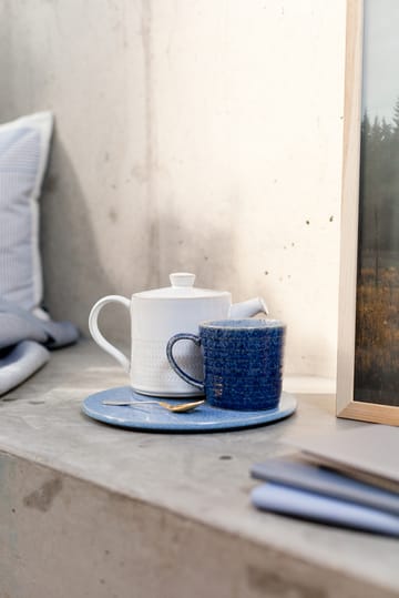 Studio Blue riflet kopp 40 cl - Cobalt-pebble - Denby