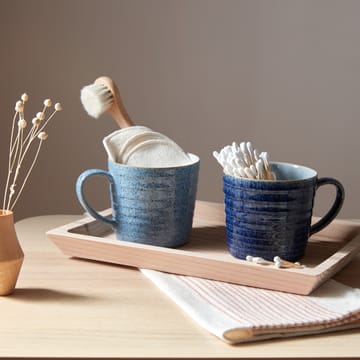 Studio Blue riflet kopp 40 cl - Cobalt-pebble - Denby