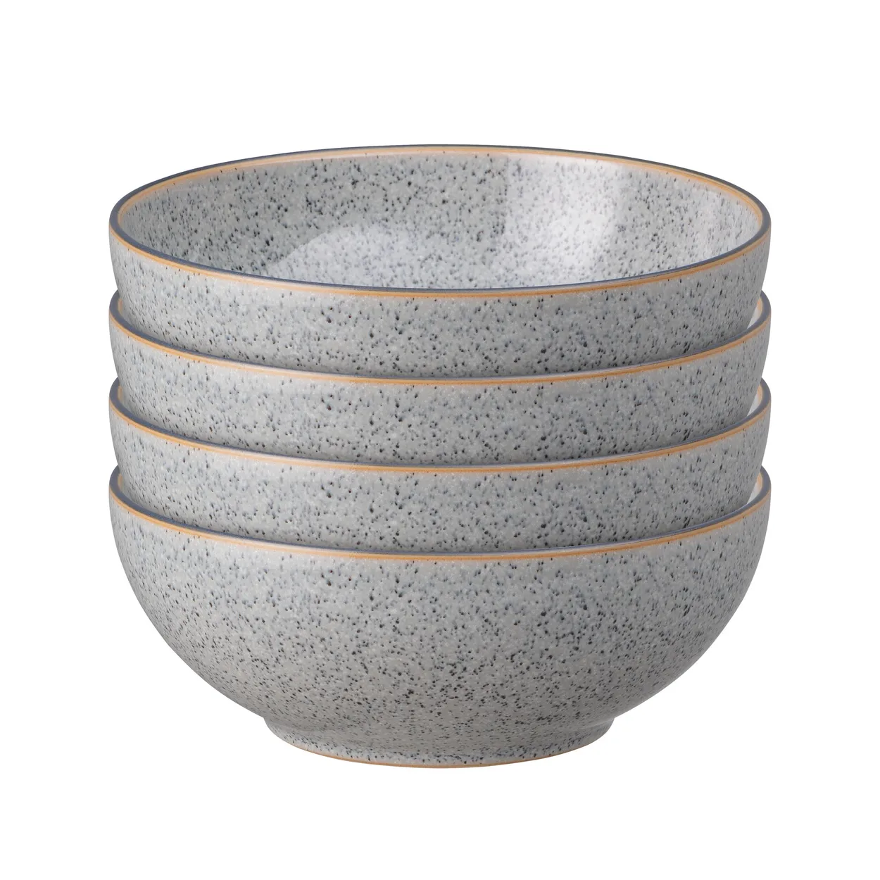 Denby Studio Grey coupe flingskål 17 cm 4-stk. Granite