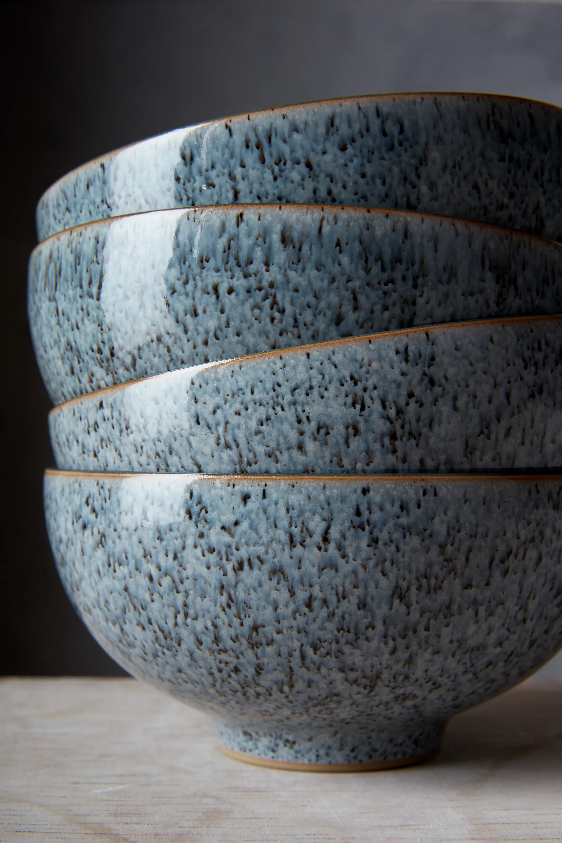 Studio Grey coupe flingskål 17 cm 4-stk., Granite Denby