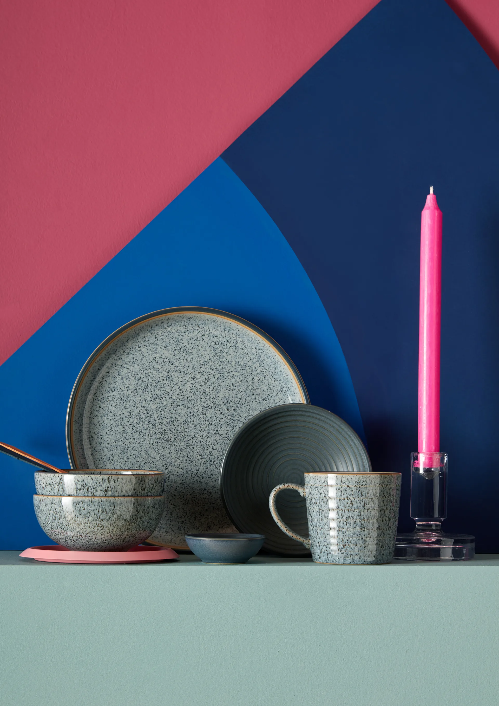 Studio Grey coupe tallerken 26 cm 4-stk., Granite Denby