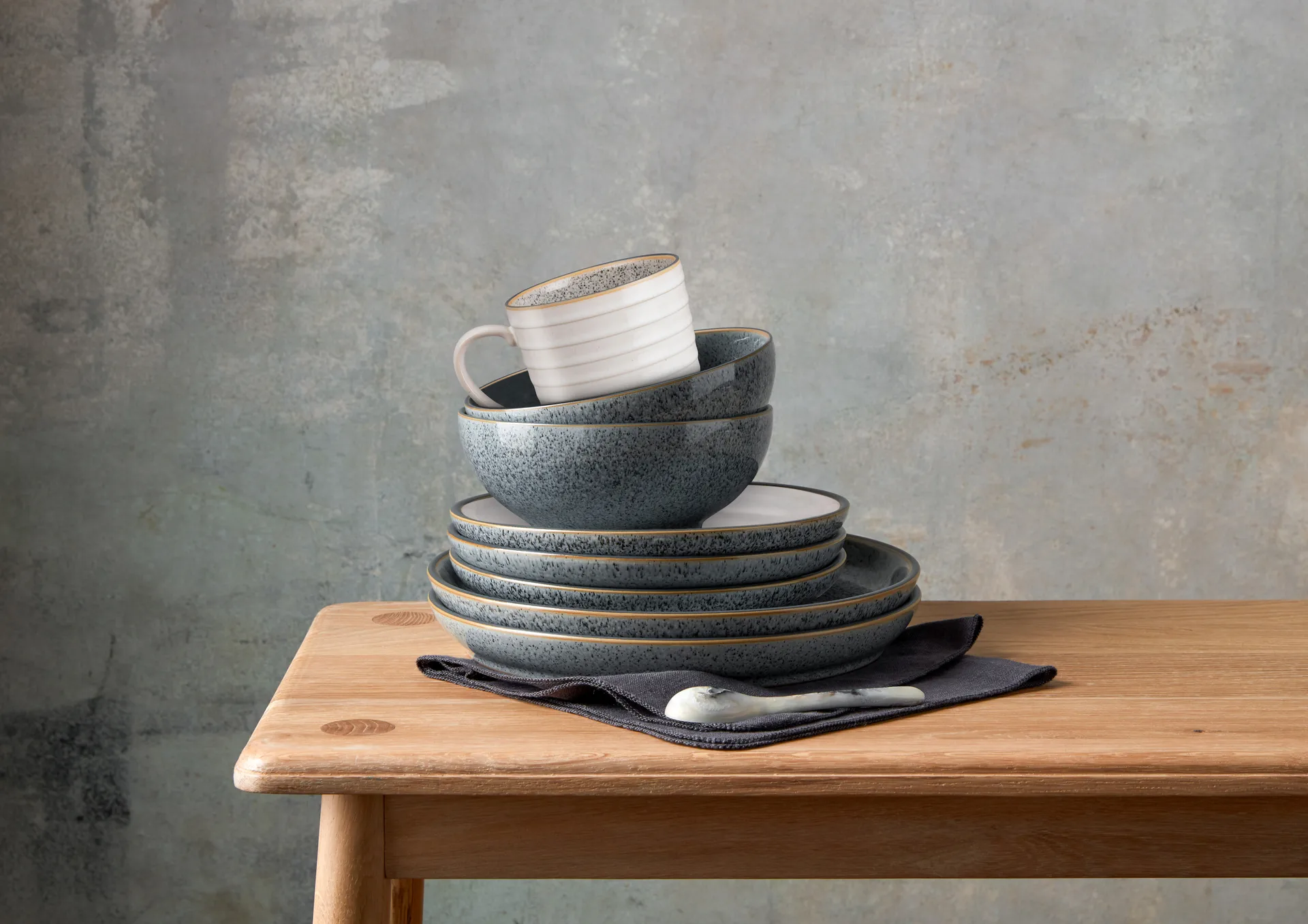 Studio Grey coupe tallerken 26 cm, Granite Denby