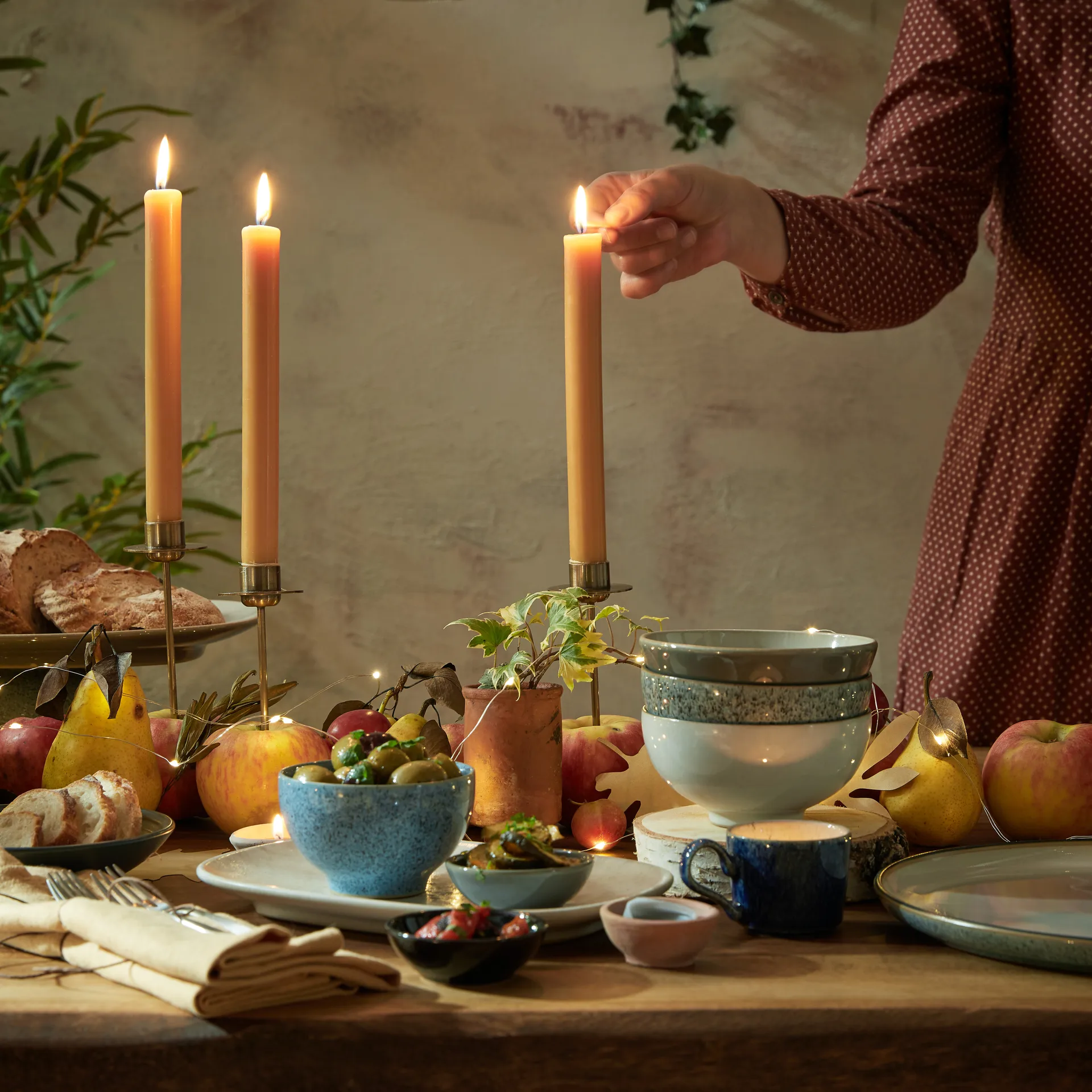 Studio Grey nudelskål 17,5 cm, Granite Denby