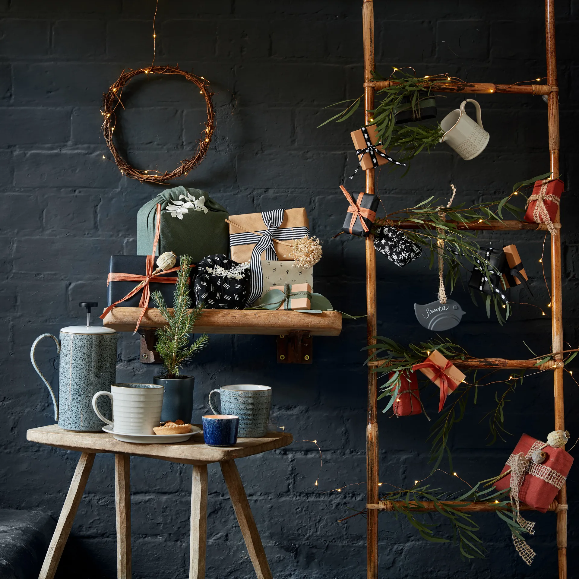 Studio Grey riflet kopp 40 cl, Granite Denby