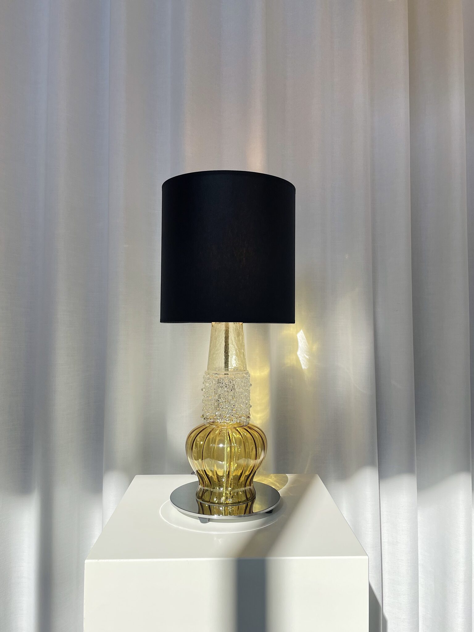 Micro Vintage bordlampe 55 cm Svart