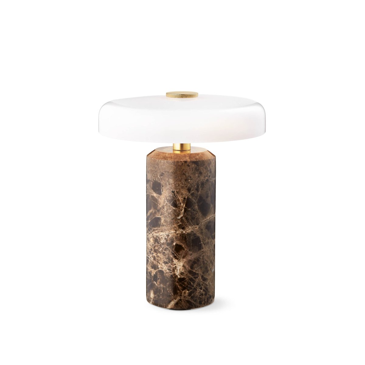 Design By Us Trip bordlampe Ø17x21 cm marmor Dark emperador - glossy opal
