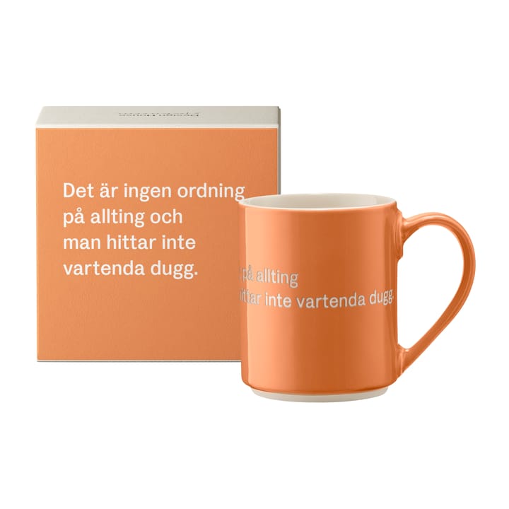 Astrid Lindgren kopp, det är ingen ordning…, Svensk text Design House Stockholm