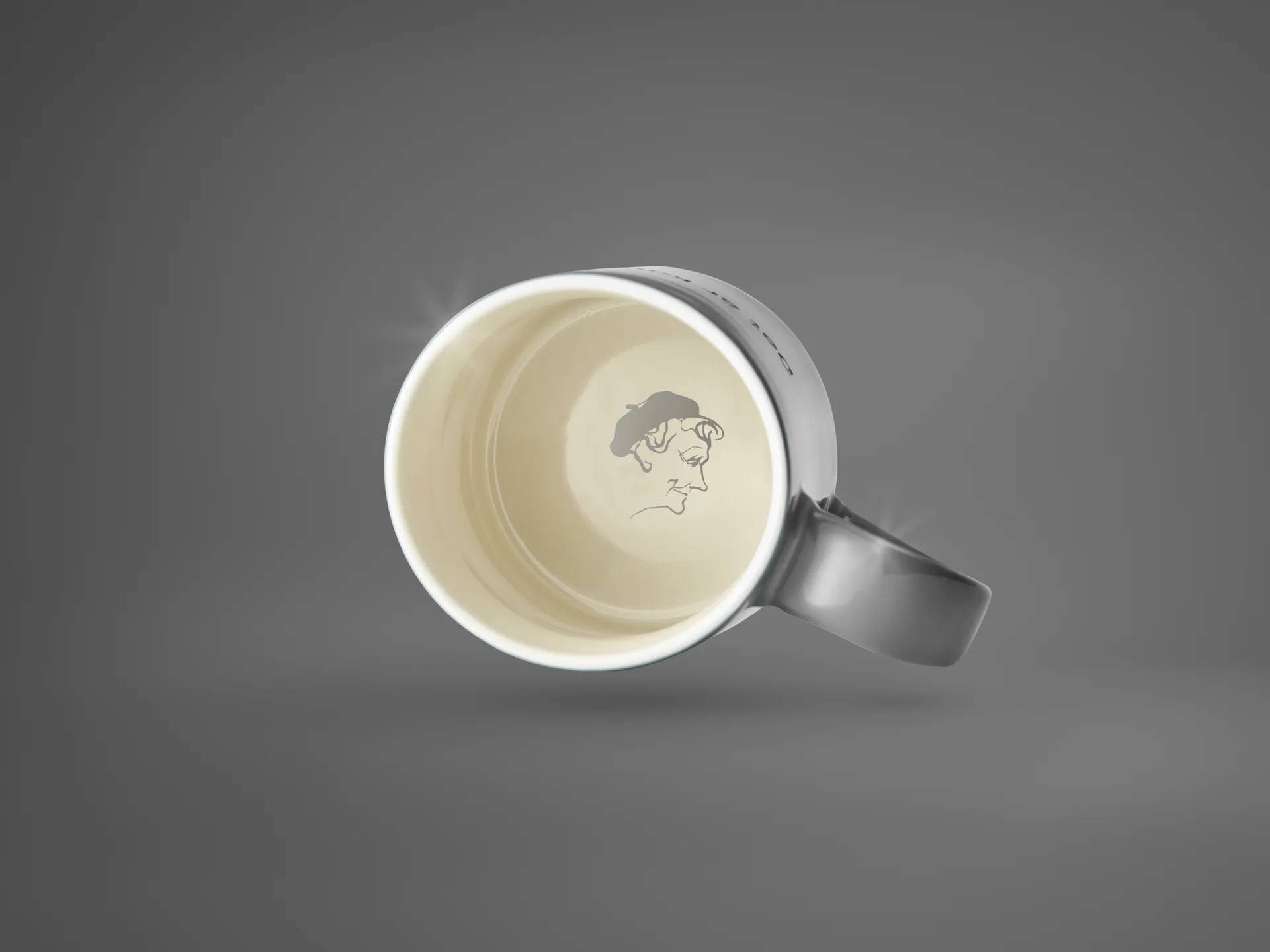 Astrid Lindgren kopp, ge barnen kärleik, grå-svensk Design House Stockholm