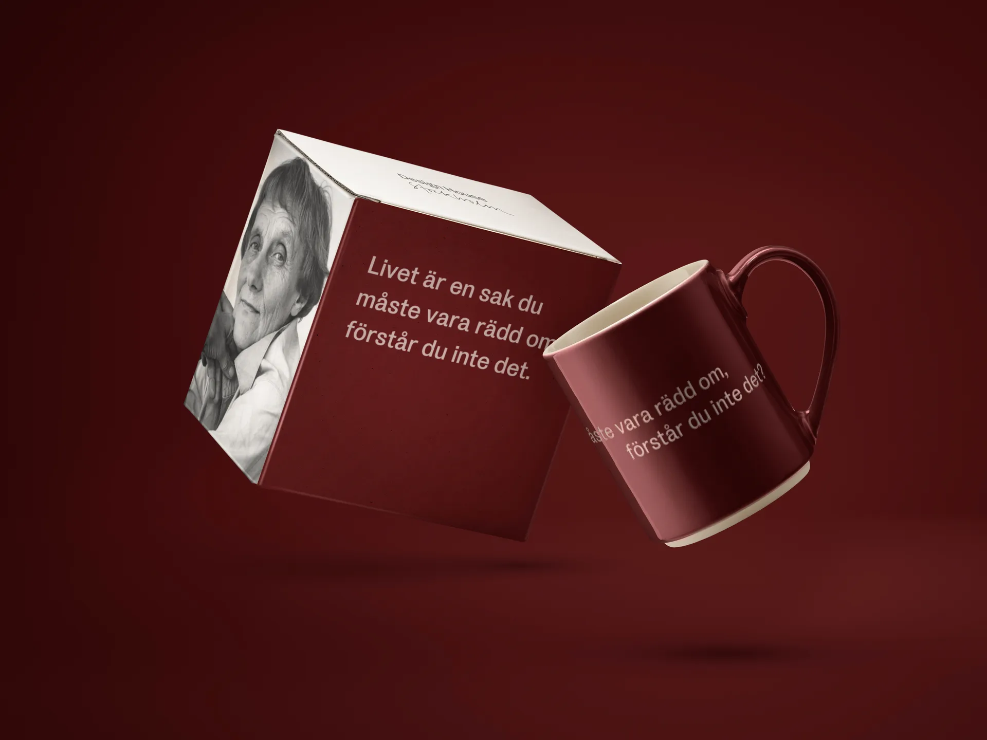 Astrid Lindgren kopp, Livet är en sak ..., Svensk tekst Design House Stockholm