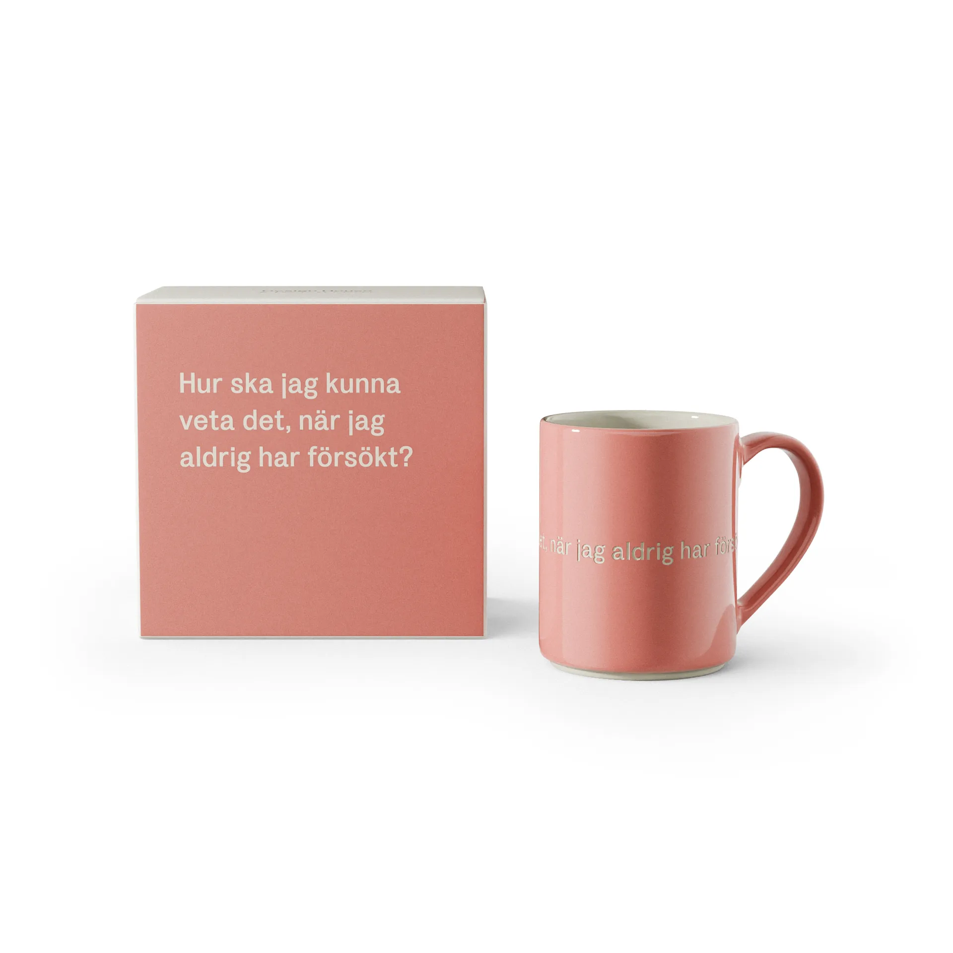 Astrid Lindgren mugg, hur ska jag kunna veta det.., Svensk tekst Design House Stockholm