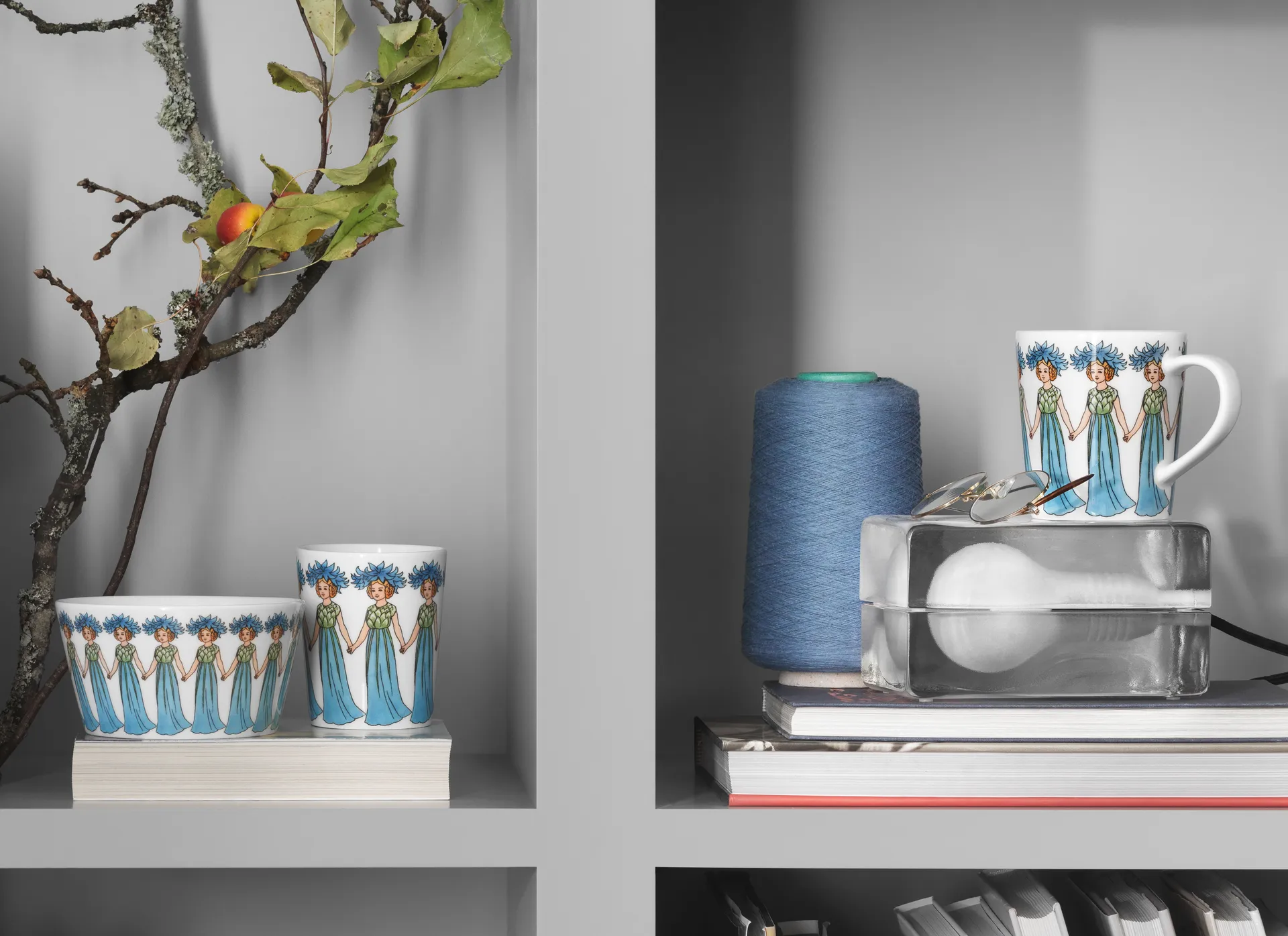 Blå Kornblomst skål, 49 cl Design House Stockholm