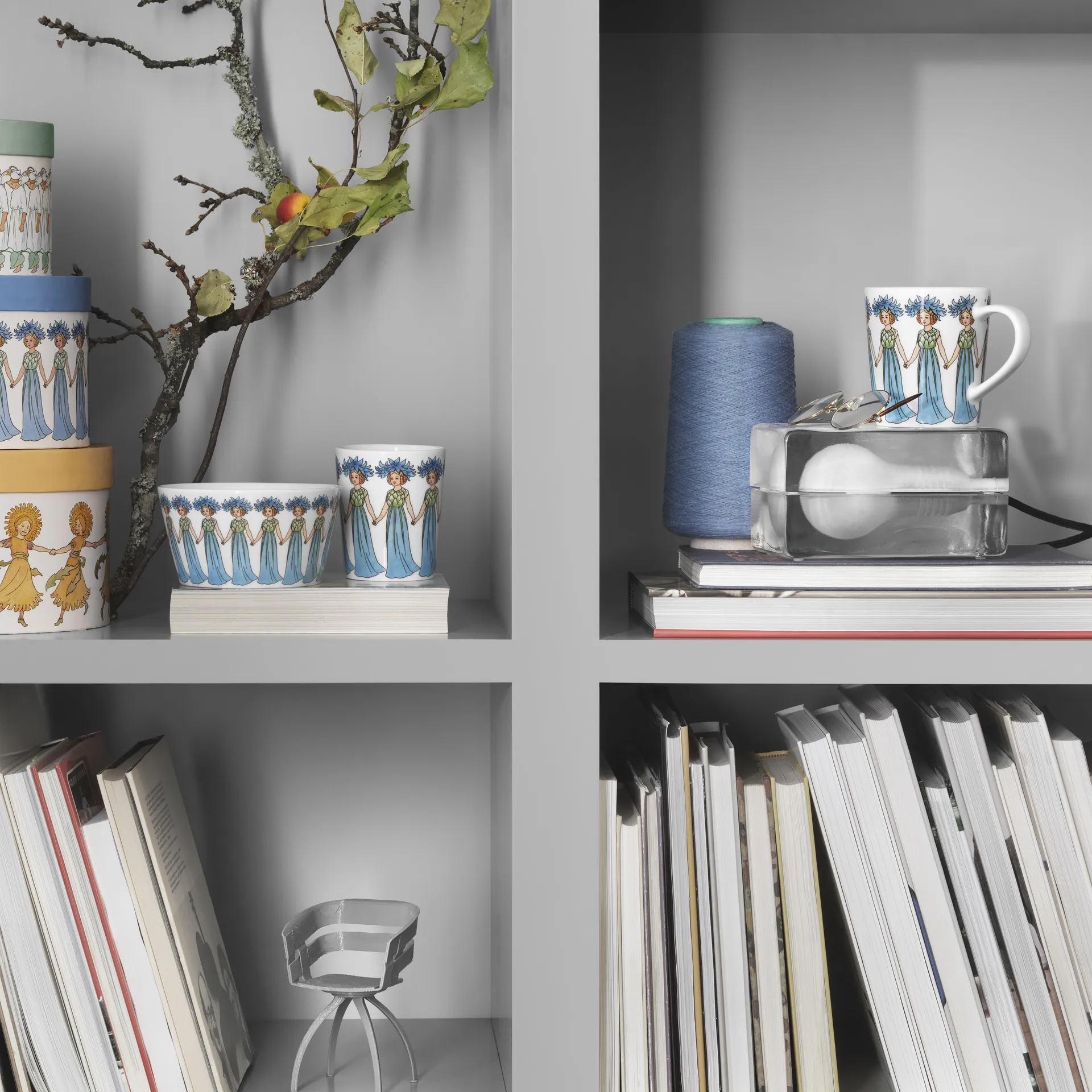 Blå Kornblomt Krus, med hank, 39 cl Design House Stockholm