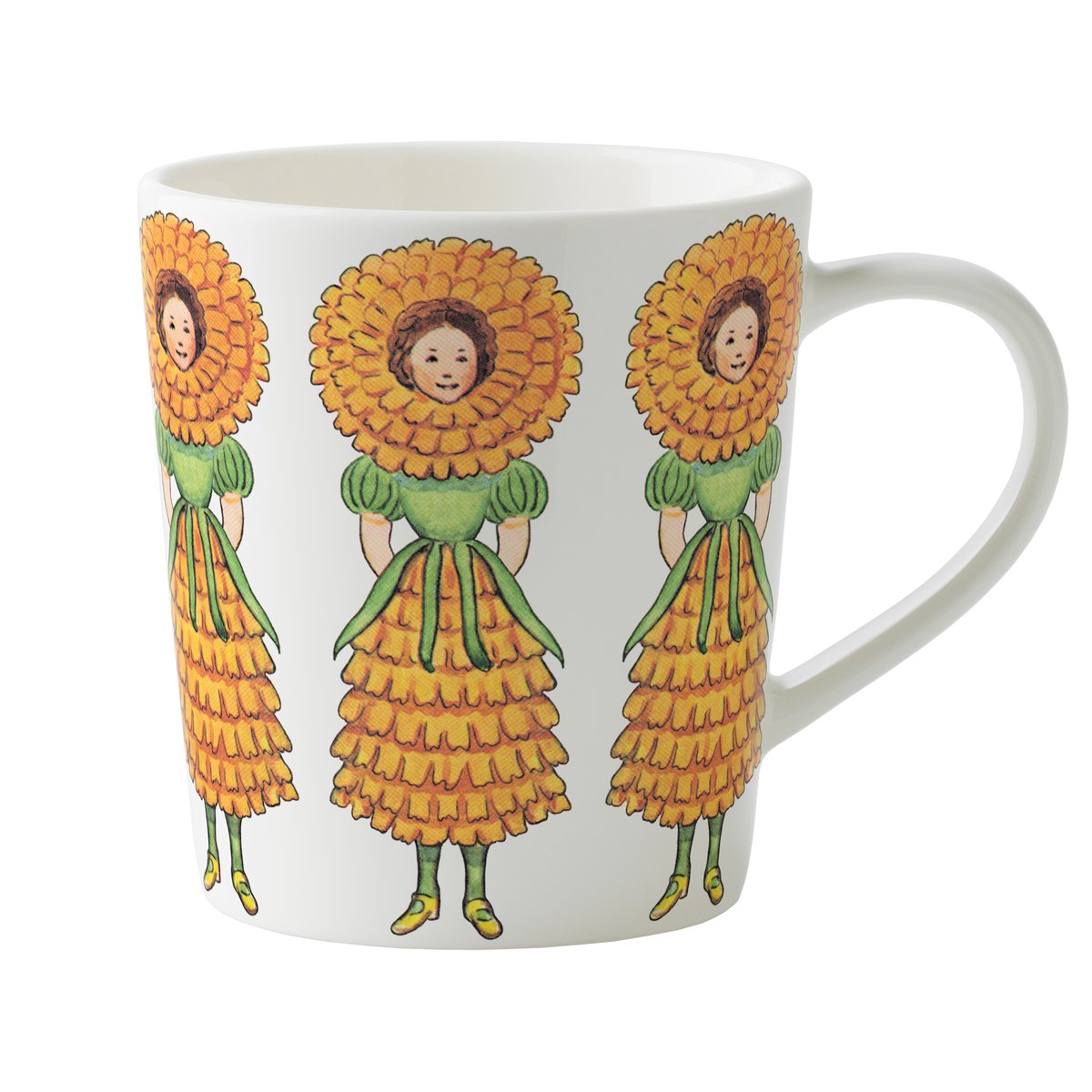 Kopp med hank Fru Ringblomst Elsa Beskow 40 cl Design House Stockholm