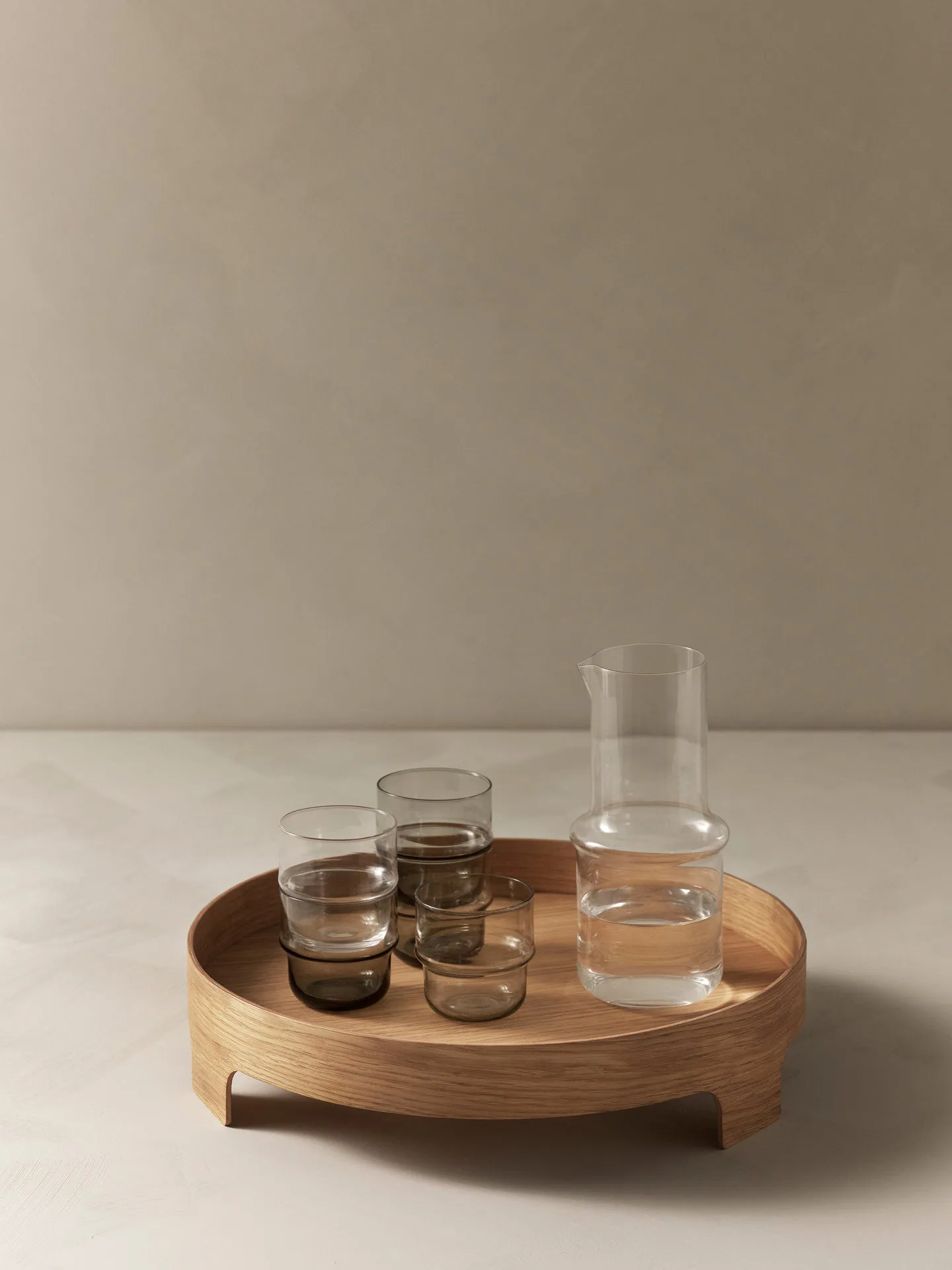 NM& Unda glass 2-stk., grå Design House Stockholm