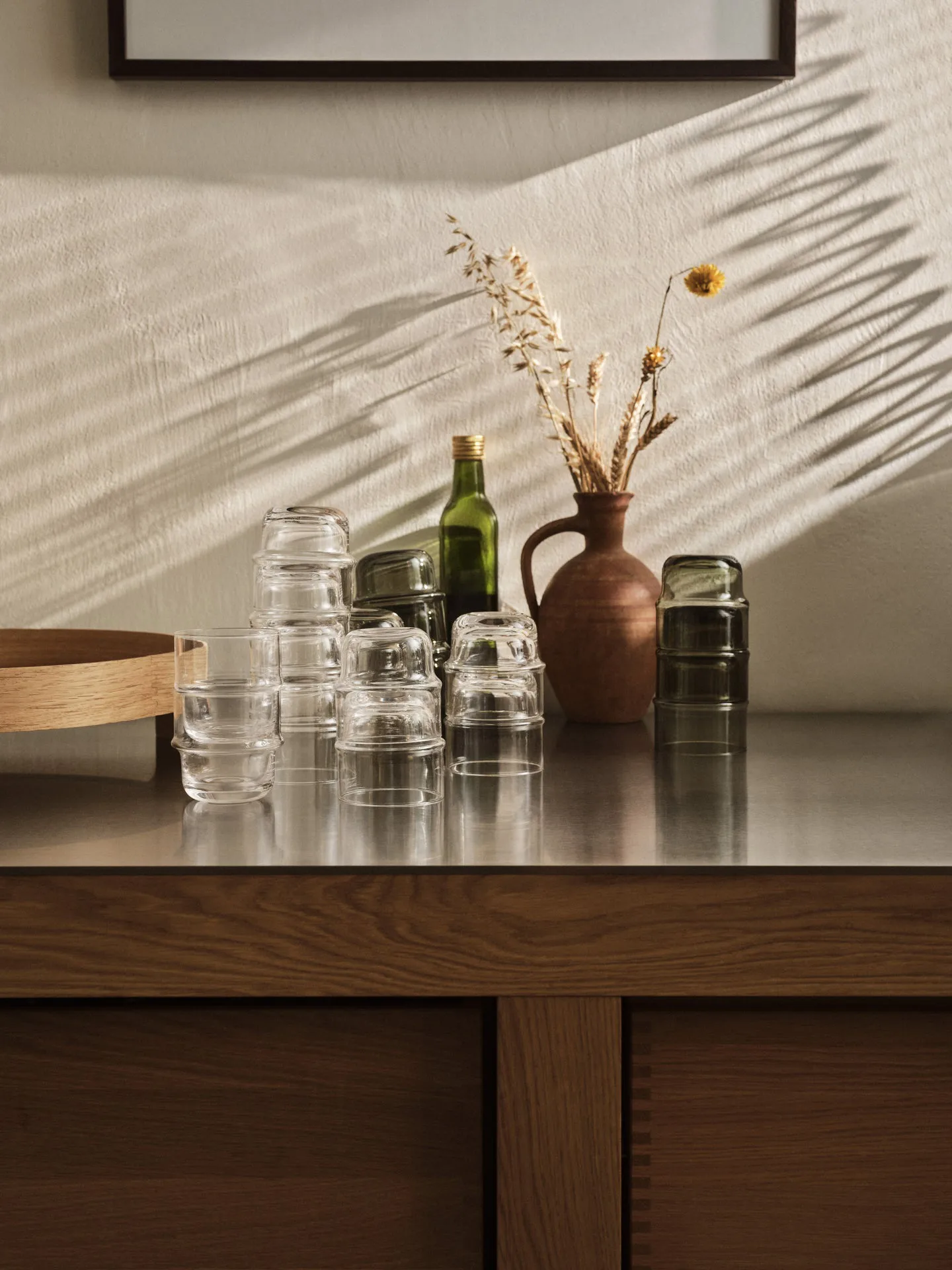 NM& Unda glass 2-stk., grå Design House Stockholm
