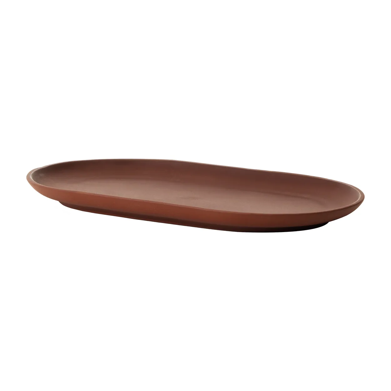 Design House Stockholm Sand tallerken oval 12,5 x 20 cm Red clay