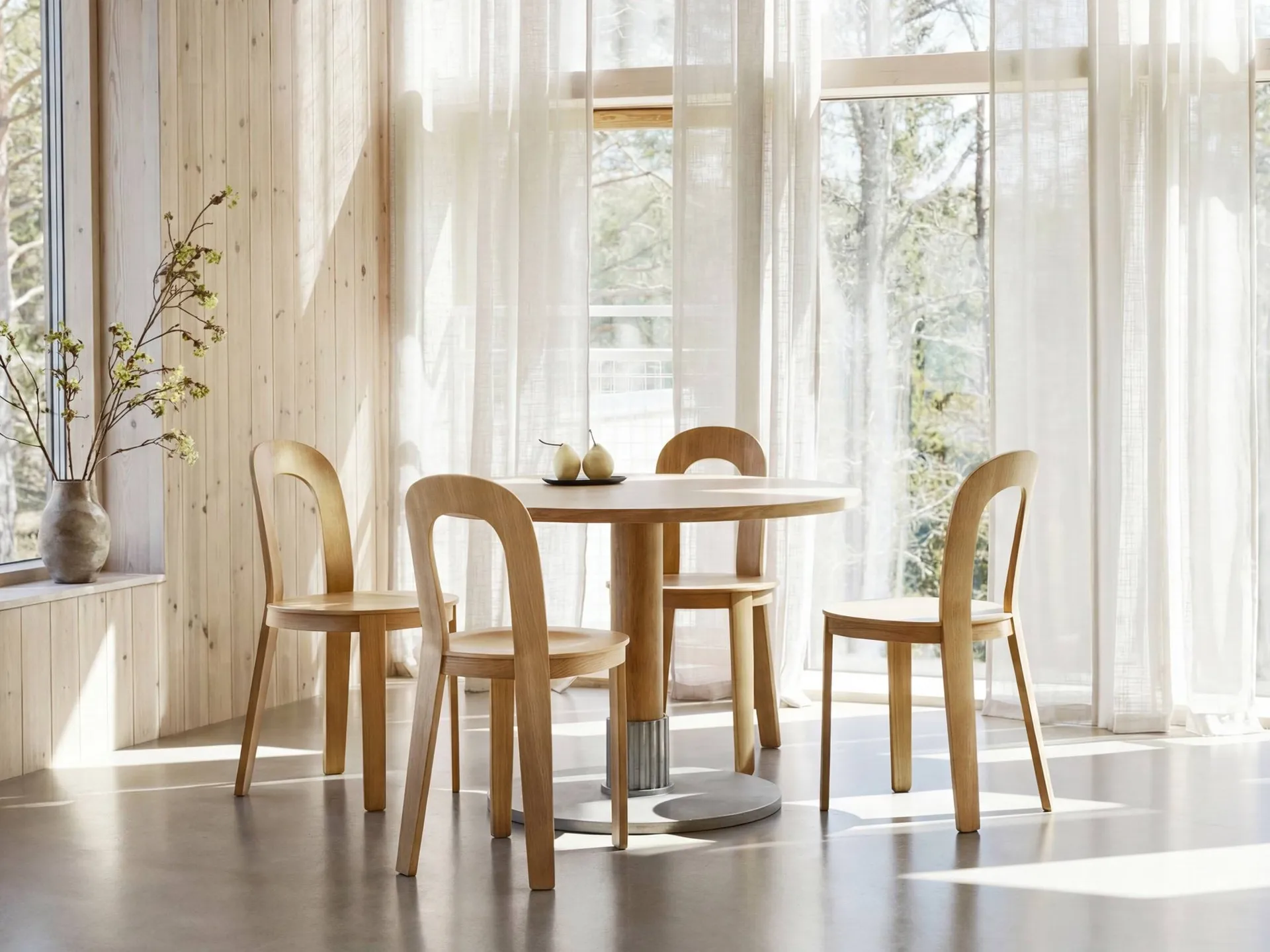 Tock Table spisebord, Mørk eik, Ø110x76 cm Design House Stockholm