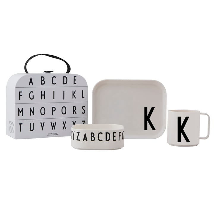 Design Letters barneservise sett, K Design Letters