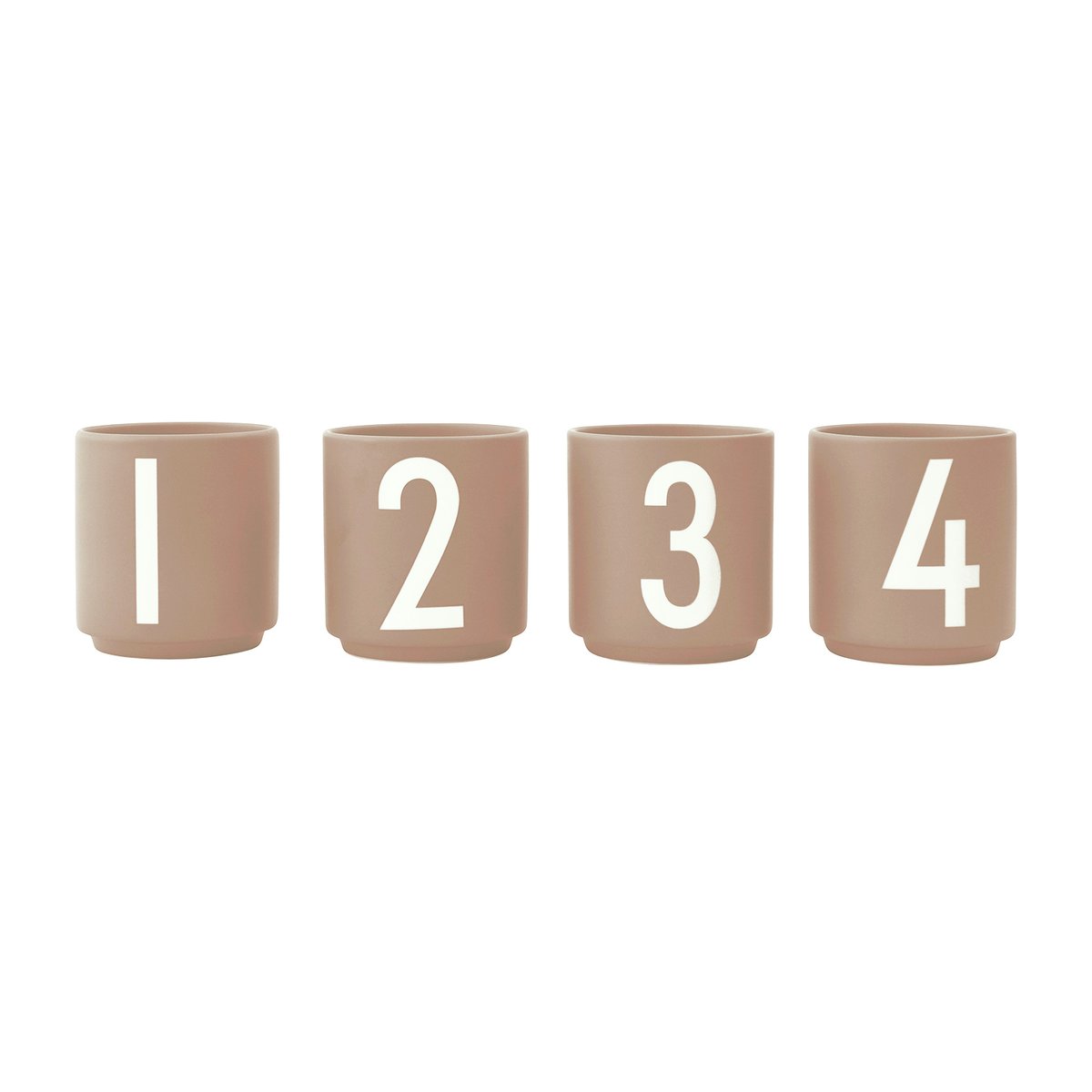 Design Letters Design Letters espressokopp 4-pakn. Beige
