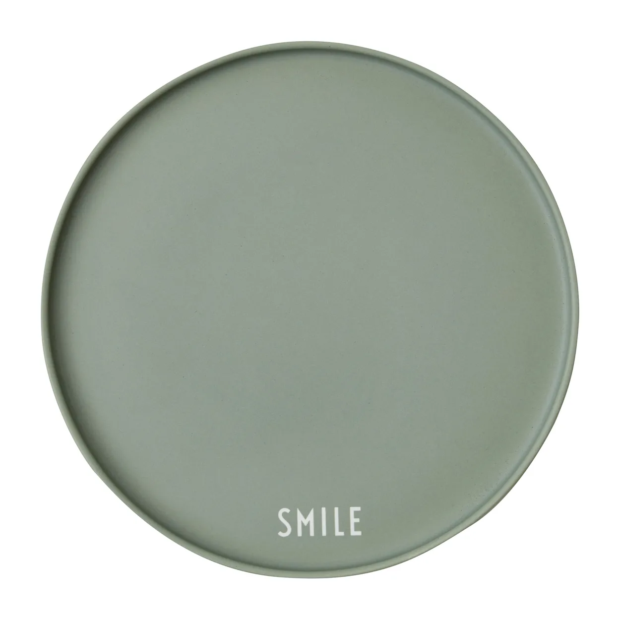 Design Letters Design Letters favorittallerken Ø 22 cm Smile-green