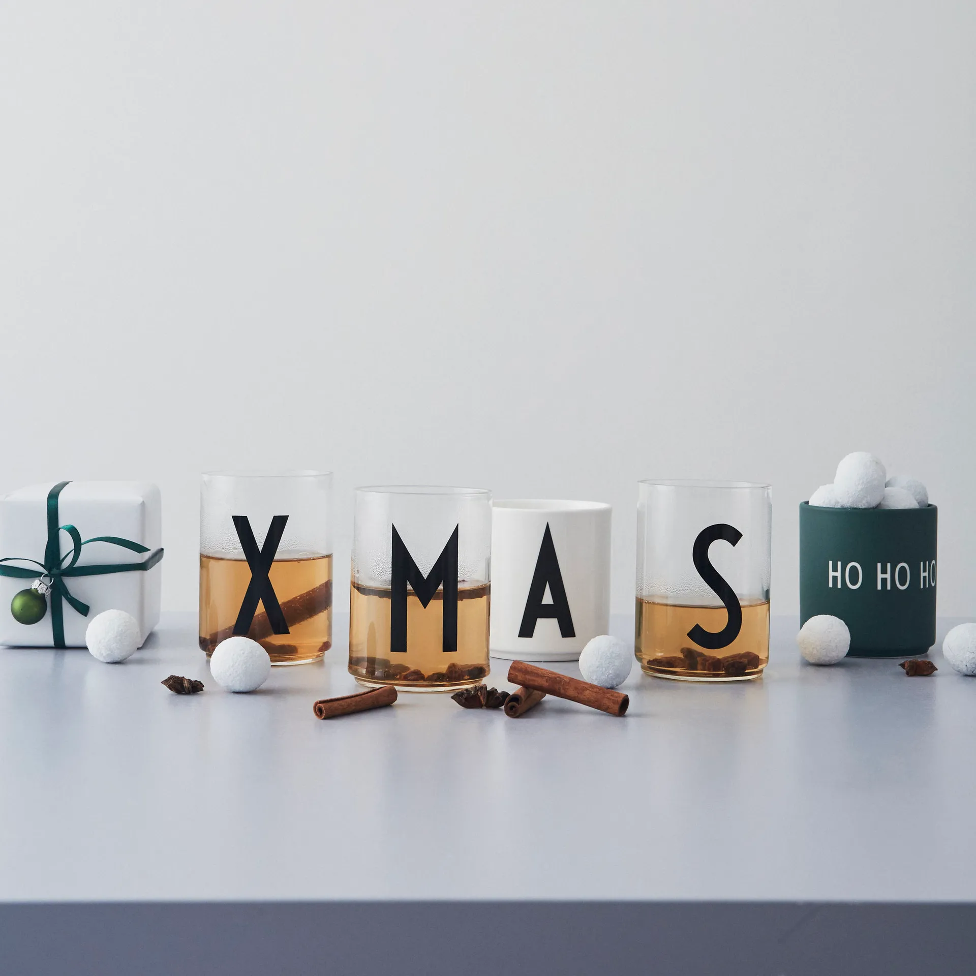 Design Letters favorittkopp 25 cl, Ho ho ho-dark green Design Letters