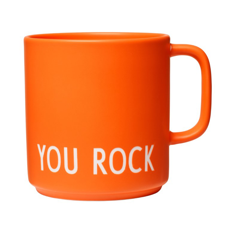 Design Letters Design Letters favorittkopp med hank 25 cl Orange